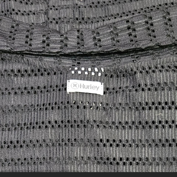 Hurley Black Perforated Knit Top - Picture 8 of 14